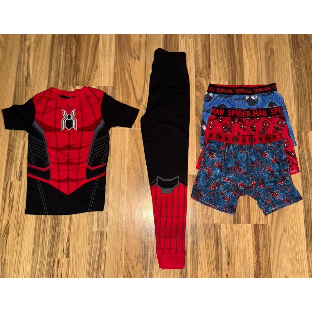 Marvel Spider-Man Boys 10 Pajama Set Youth Lot